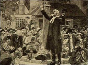 John Wesley Preaching West Bromwich Francis Asbury  Circuits in England