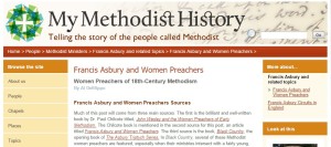 My Methodist History Francis Asbury Women Preachers