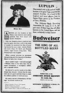 Budweiser and William Penn